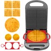 Baker's Friend Multi Shapes Waffle Iron, A Combo of Mini