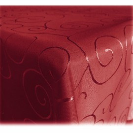 Jemidi Tablecloth. Satin Ornaments. Elegant Tablecloth. 31 Sizes and 7 Colours.