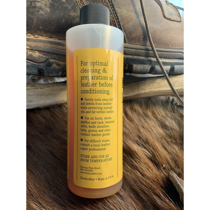 Montana Pitch Blend Leather Oil Soap, All Natural Leather Cleaner