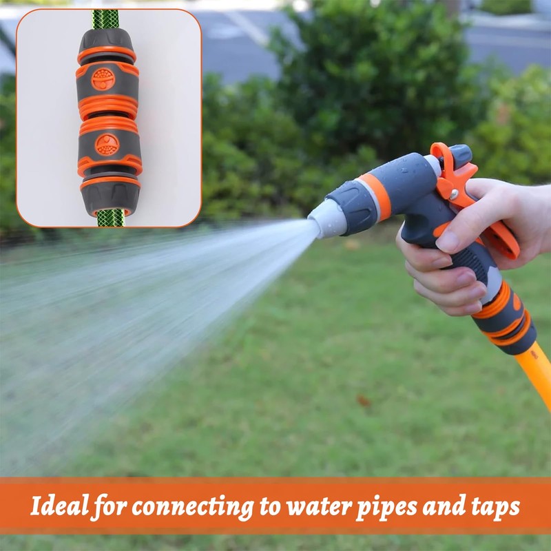 Gardena coupling, hose connector, garden hose connector set, 4 pieces