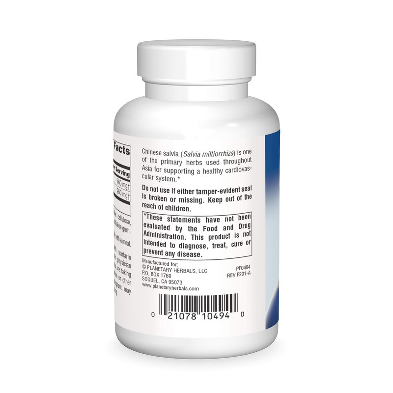 Planetary Herbals Salvia with MSV 60 Tablets, 60 Count