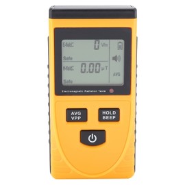 Radiation Tester,Electromagnetic Radiation Detector,EMF Tester Sound and Light Alarm,Data Locking,Radiation Assessment,Large and Clear LCD Display Screen,Compact Size