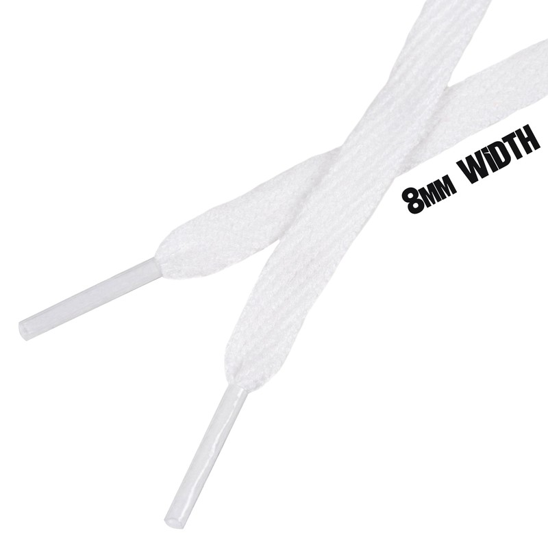 Kilter Flat Trainer Shoelaces - Arctic White - 160 cm