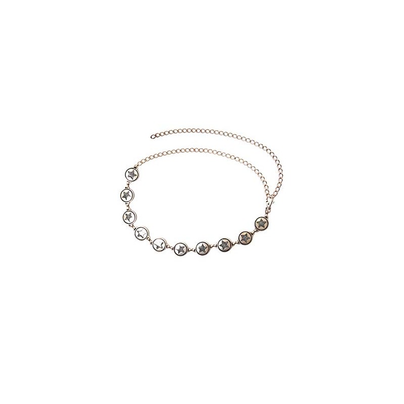 Collezione Alessandro Aphrodite Chain Belt with Stars and Stars -