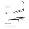 OLOMEE Reading Glasses for Women Cute Round Readers +4.50 for