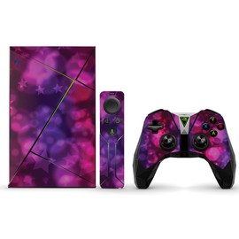 MightySkins Skin Compatible with NVIDIA Shield TV (2017) wrap Cover Sticker Skins Glow Stars