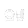 Diameter 160 mm Wooden Anemostat Exhaust Air Supply Plate Valve
