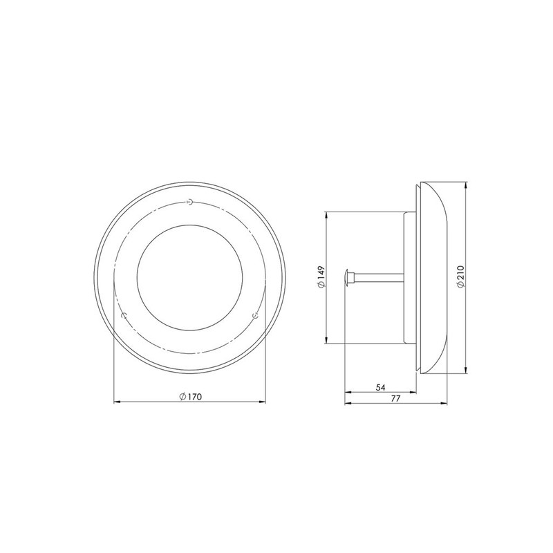 Diameter 160 mm Wooden Anemostat Exhaust Air Supply Plate Valve