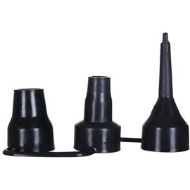 IHLOOTD Electric Air Pump Adapter Electric Pump Adapter Air Pump Nozzles Replacement Nozzles Adapter Electric Air Pumps Portable for Air Bed Air Pump Accessories, 3 Sizes, Black (Pack of 3)