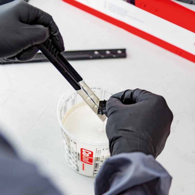Colad Disposable Clear Solvent Resistant Paint Cups with Printed Mixing