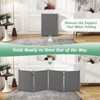 RANTILA 4 Panel Indoor Foldable Dog Fence Freestanding Dog Gate