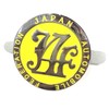YELLOW Japan Automobile Federation JDM JAF METAL Emblem Badge For