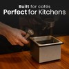 Rattleware Stainless Steel Knock Box - Perfect for Home, Cafe,