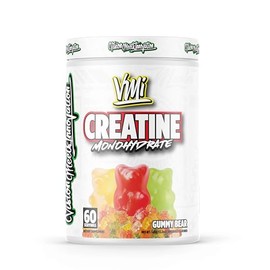 Vmi Sports Creatina Monohidrato en Polvo - 5 Gramos por Porción - sin Sabor o Elija Entre 5 Fantásticos Sabores. - Cero Colores Artificiales (60 Ser, 