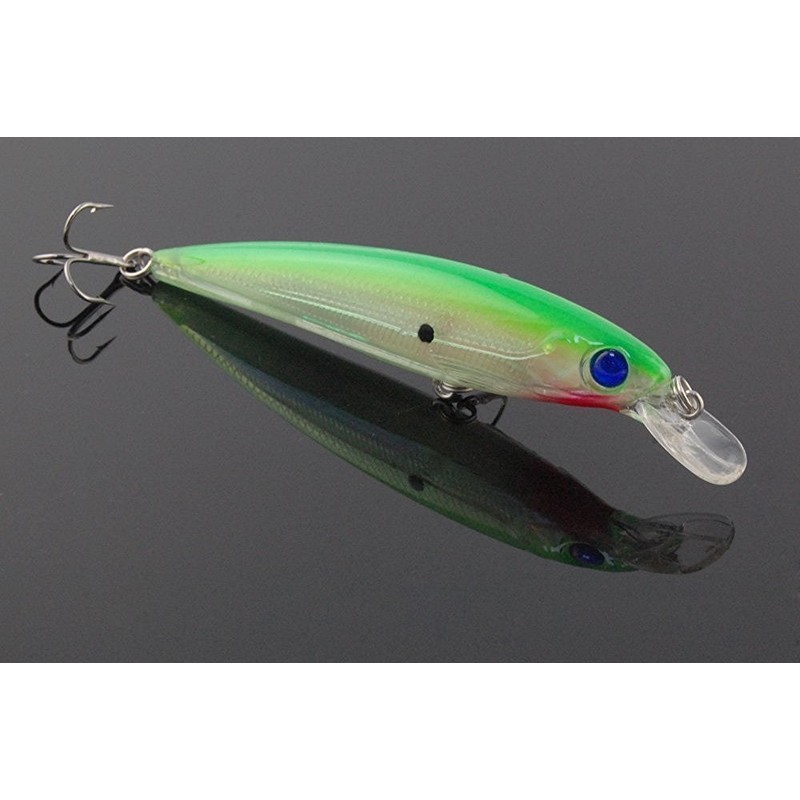 10pcs/lot Hard Minnow Lure Baits 3D Fish Eyes Laser Line