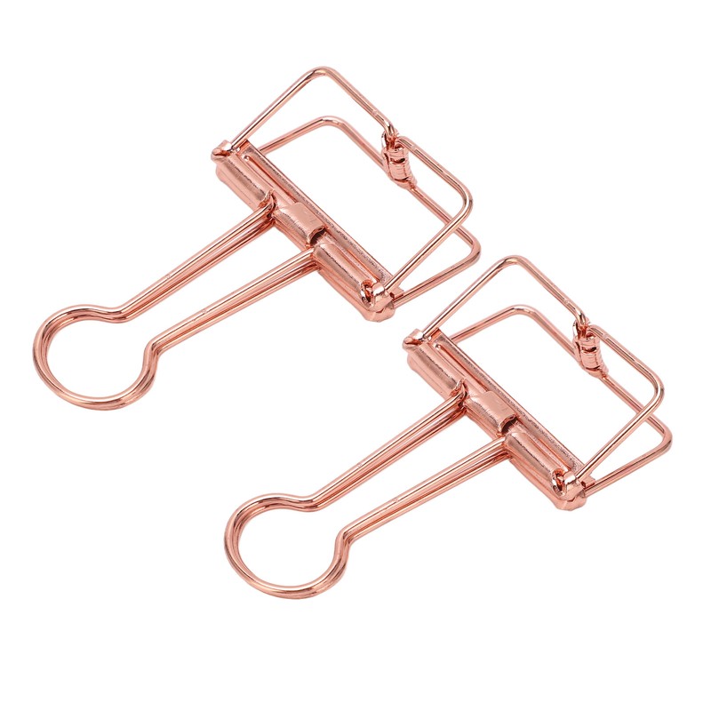 50Pcs Hollow Binder Clips Metal Paper Binder Clips for Documents