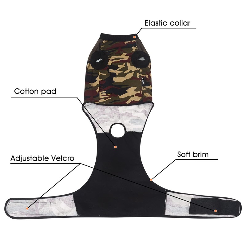 Jiupety Dog Recovery Suit Adjustable, Dog Bodysuit for Abdominal Wound