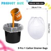 9PCS Paint Strainer Bag,1 Gallon Paint Strainer,Paint Sieves and Strainers,Paint