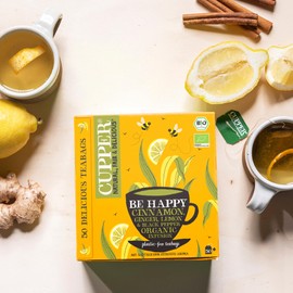 Cupper Organic Spice Tea Be Happy | 50 Tea Bags Big Pack
