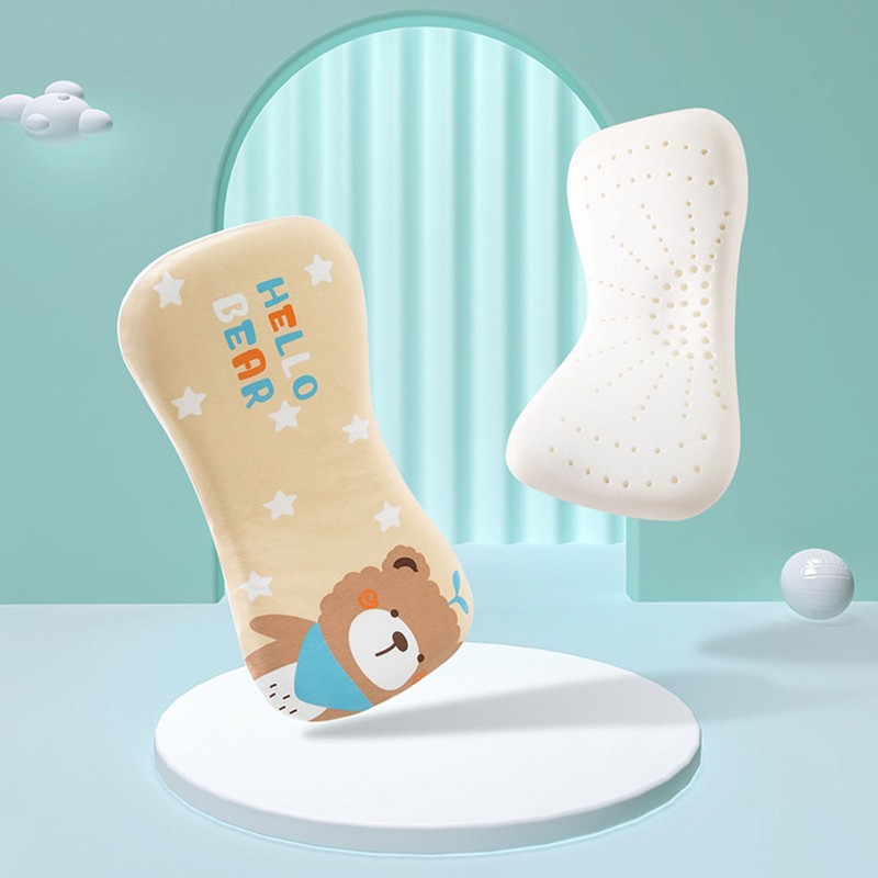 Double Layer Adjustable Kids Memory Foam Pillow Washable Neck Protection