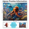 Yunlus 1000 Pieces Jigsaw Puzzles for Adults Octopus Puzzles Impossible