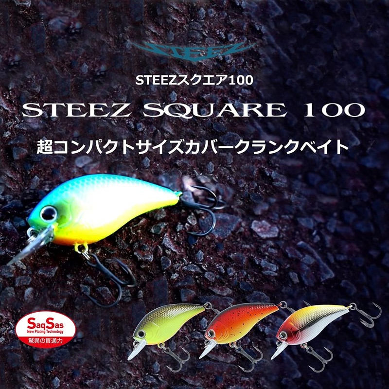 DAIWA Bass Steez Square Crown 100 Lure