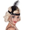 Boland 10102276 Gangster Charleston 00620 Feathered Band Black, One Size