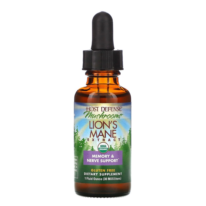Fungi Perfecti Host Defense Lion's Mane Extract, 1 Fluid Ounce