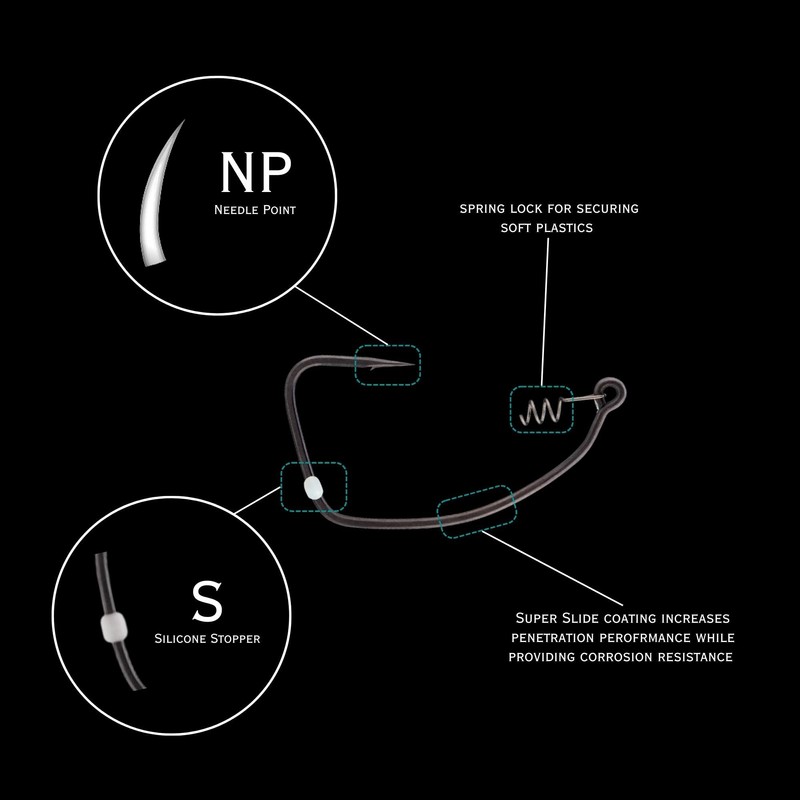 BKK TITANRIDER Soft Plastic Hook | 5/0 | 3-Pack |