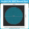 32.3 X 32.3 Ft Leaf Net Pool Covers for 24-30Ft
