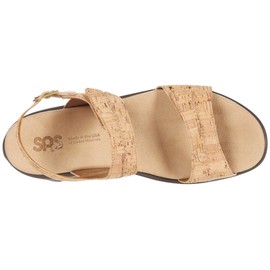 SAS Nudu Adjustable Comfort Sandal Golden Cork 6 W - Wide (C)