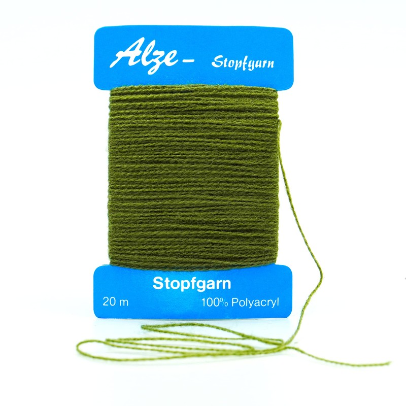 Trimz Darning Wool, Olive Green, 20m