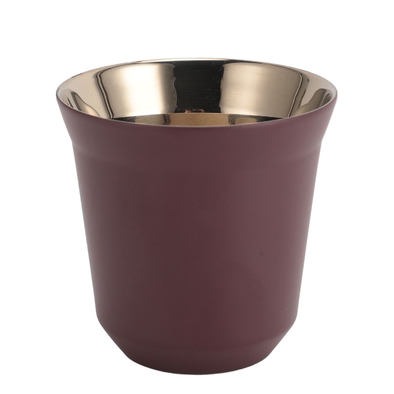 Double Wall Stainless Steel Demitasse Cup Coffee Cup Reusable Stackable