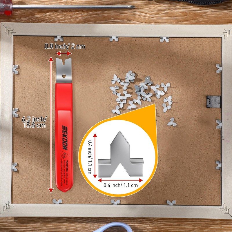 Feekoon Glazier Point Driver, Glazier Setting Tool with 100 Push