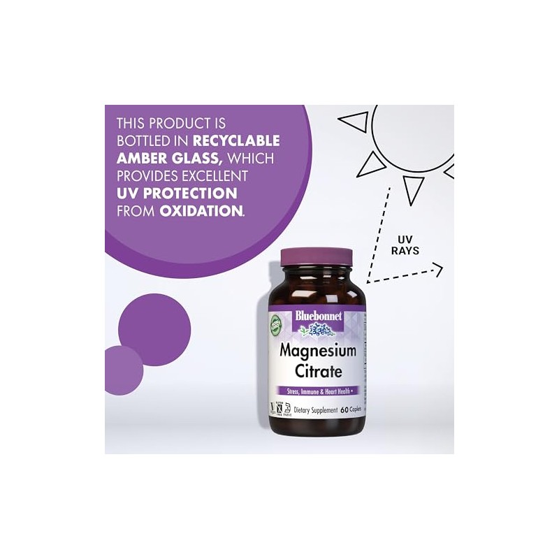 Bluebonnet Magnesium Citrate, 120 Caplets