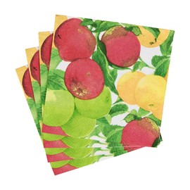 Caspari Apples Cocktail Napkins - 20 Per Package