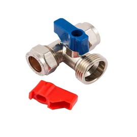 UKDD® Washing Machine, Dishwasher Appliance Valve Tap Tee Handle, 15mm x 3/4-inch BSP