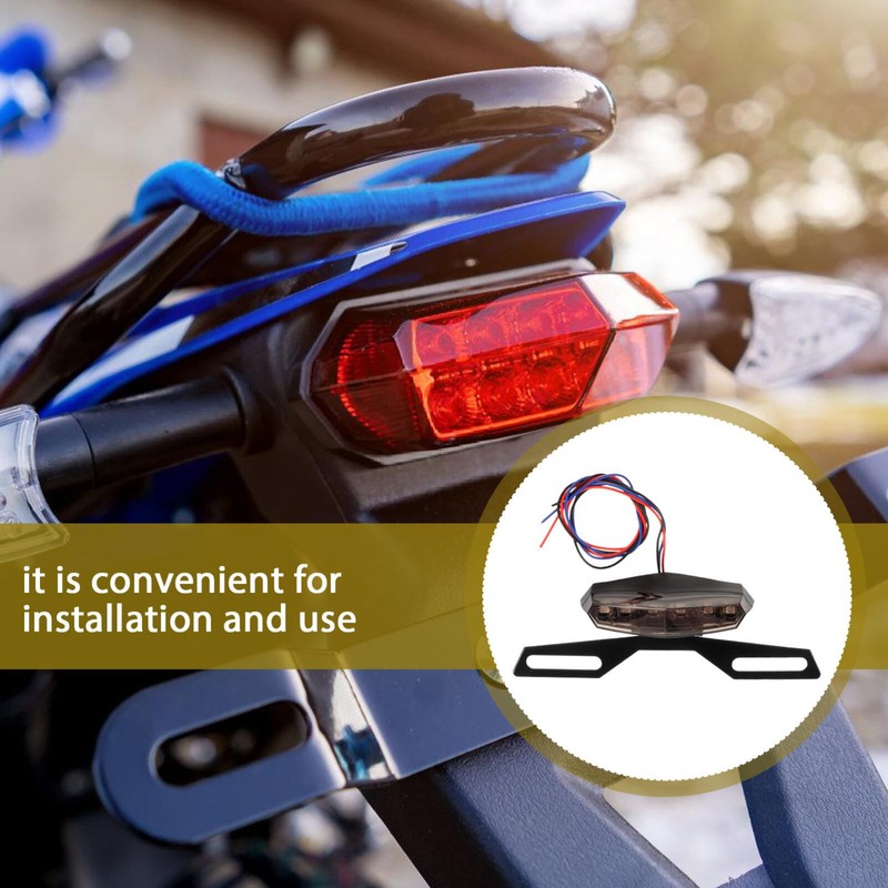 iplusmile Motorcycle Tail Light Assembly High Brightness Led Running Brake
