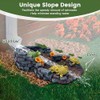 Tortuga Downspout Bloque de salpicaduras decorativo, boquilla de lluvia, desviador
