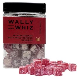 Wally & Whiz Danish Gummy Candy Vegan Gummy Candy, Gluten-Free Gummies 8.5 Ounce (Black Currant with Wild Berries)