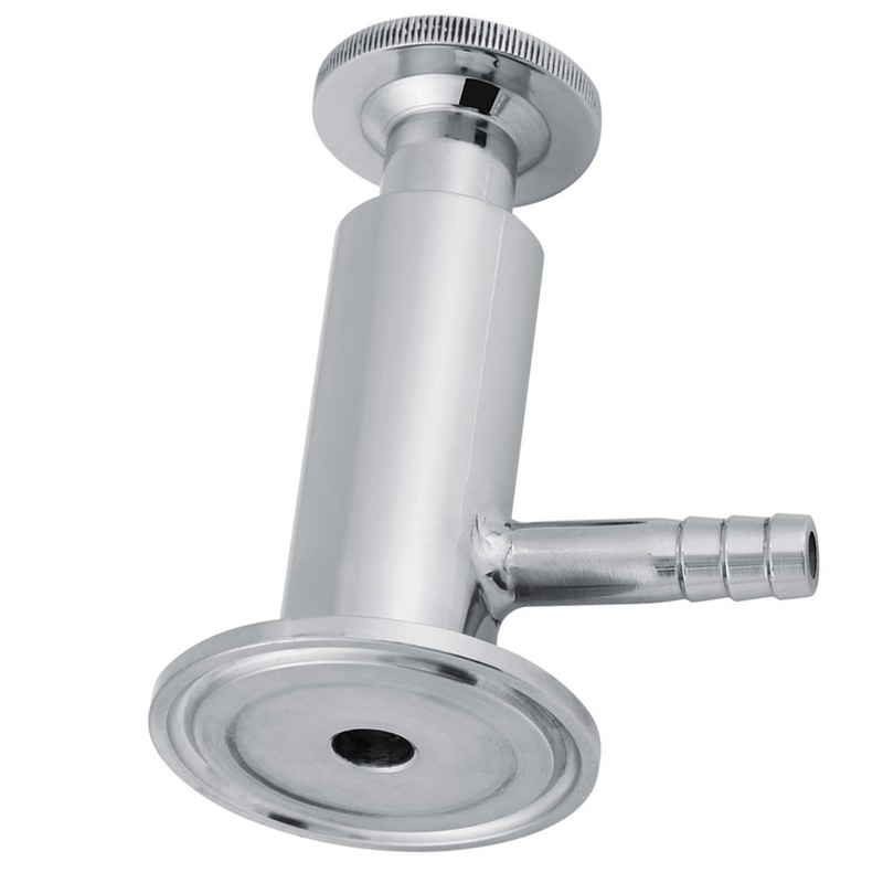 1pc 2inch(50.5mm) Ferrule Sanitary Stainless Steel SUS304 Sampling Valve