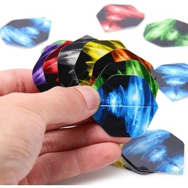 POFET 90pcs Standard Dart Flights Wholesale Durable PET Dart Flights Perfect Accessories Equipment Accessories