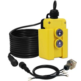 Dump Trailer Remote Control Switch, 3 Wires 12v DC Hydraulic Pump Power Unit Up Down Controller for Single Acting Hydraulic Truck Tipper Lift Gate Hoist