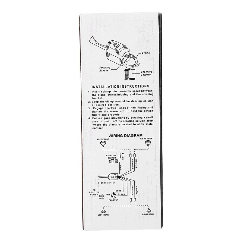 Turn Switch, 12V Universal Street Hot Rod Turn Switch +