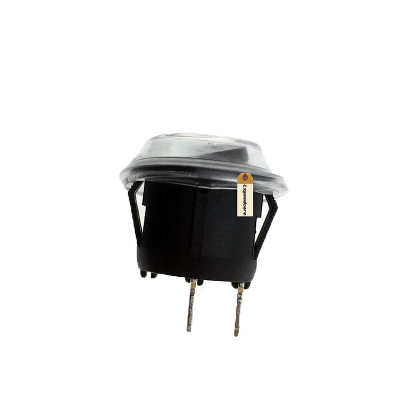 Lsgoodcare 30PCS Round Type Switch Black AC 6A 250V 10A