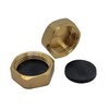 Compression Washing Machine 3/4" Brass Blanking Nut Cap - Pack