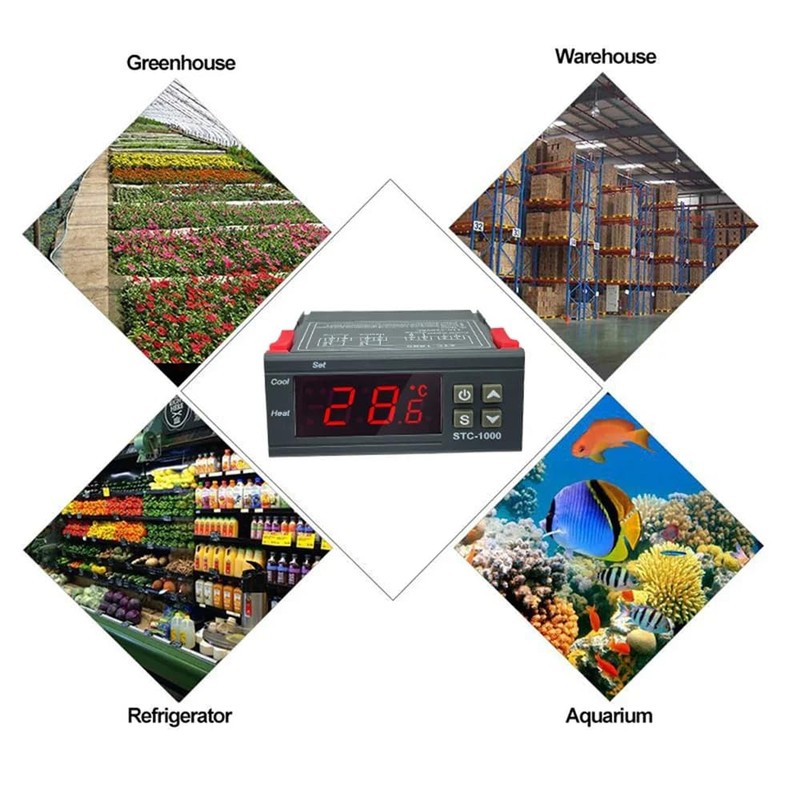 DollaTek Digital STC-1000 220V All Purpose Temperature Controller Thermostat With