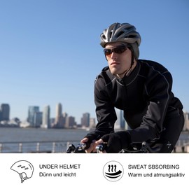 Oscenny Running Hat, Bicycle Hat, Super Light, Soft, Warm, Only 1 mm Thick, Sports Hat, Thermal Fleece for Running, Cycling, Jogging, Skiing, Snowboarding, Climbing, Moto for Men Women Autumn Winter,