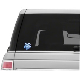 Vinyl Junkie Graphics Sea Turtle Decal/Sticker (ice)