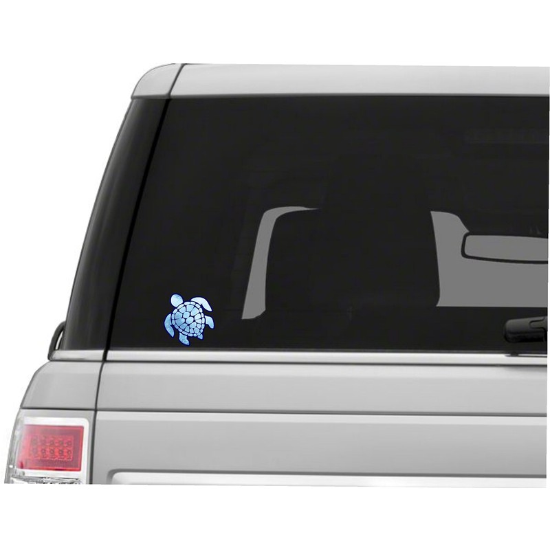 Vinyl Junkie Graphics Sea Turtle Decal/Sticker (ice)